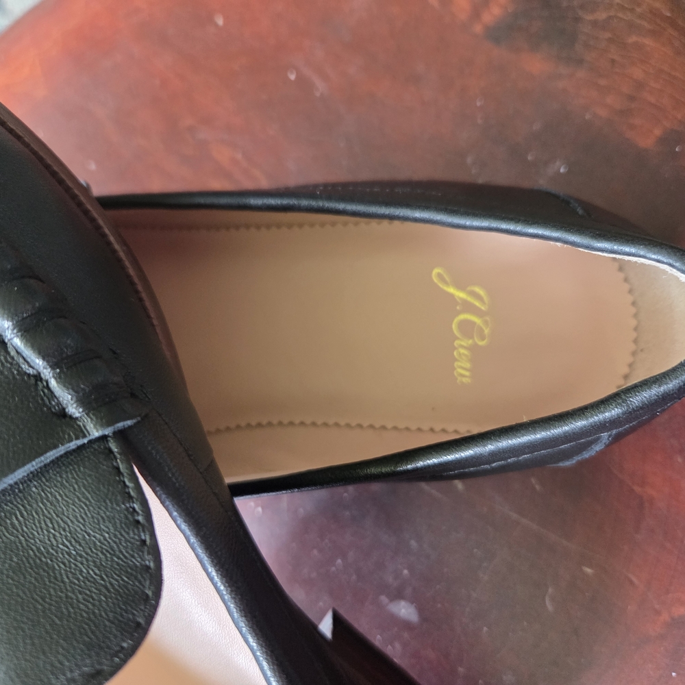 J. Crew Black Leather Penny Loafers - Picture 6 of 7
